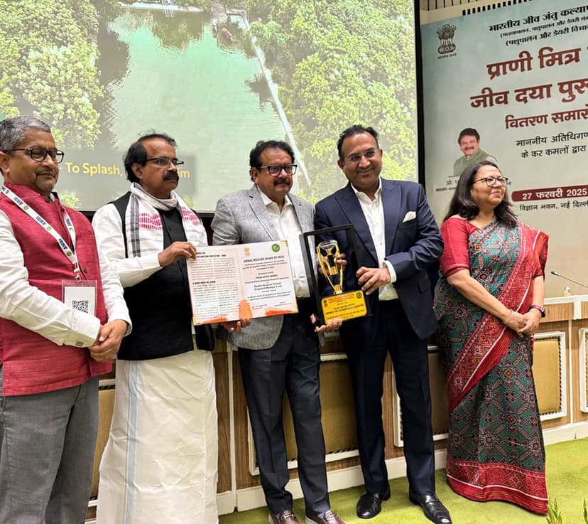 Vantara receives Prani Mitra Award